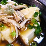 怠慢、豆腐の鶏胸肉あんかけ